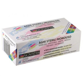 NOVATIS AGHI STERILI MONOUSO 30G 0,3X25MM 100PZ