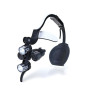 BILUMIX CASCHETTO BIANCO CON DUE LUCI DUE BATTERIE BORSA RIGIDA