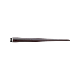 SMILE LINE WOODEN HANDLE IN EBONY OF MOZAMBIQUE, SINGLE END